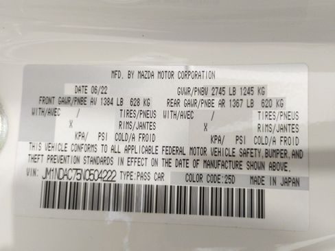 Used 2022 MAZDA MX-5 Miata Club w/ Brembo/BBS Recaro Package image 98