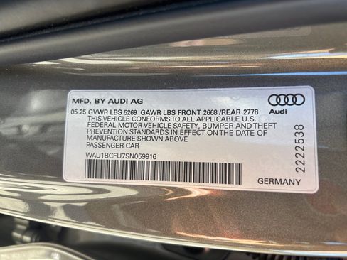 Used 2025 Audi A5 2.0T Premium w/ Convenience Package AWD/4WD image 35