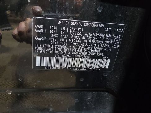 Used 2022 Subaru Ascent Touring w/ Popular Package #2A AWD/4WD image 28