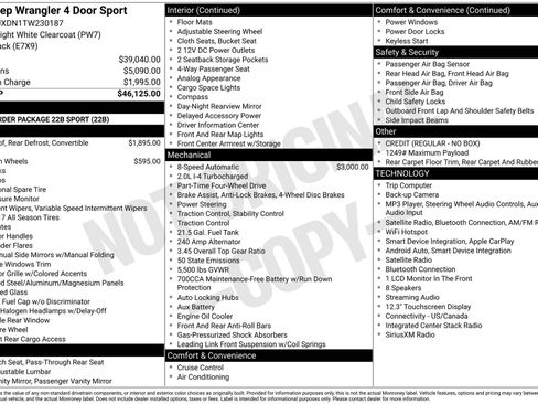 Used 2026 Jeep Wrangler Unlimited Sport AWD/4WD image 28
