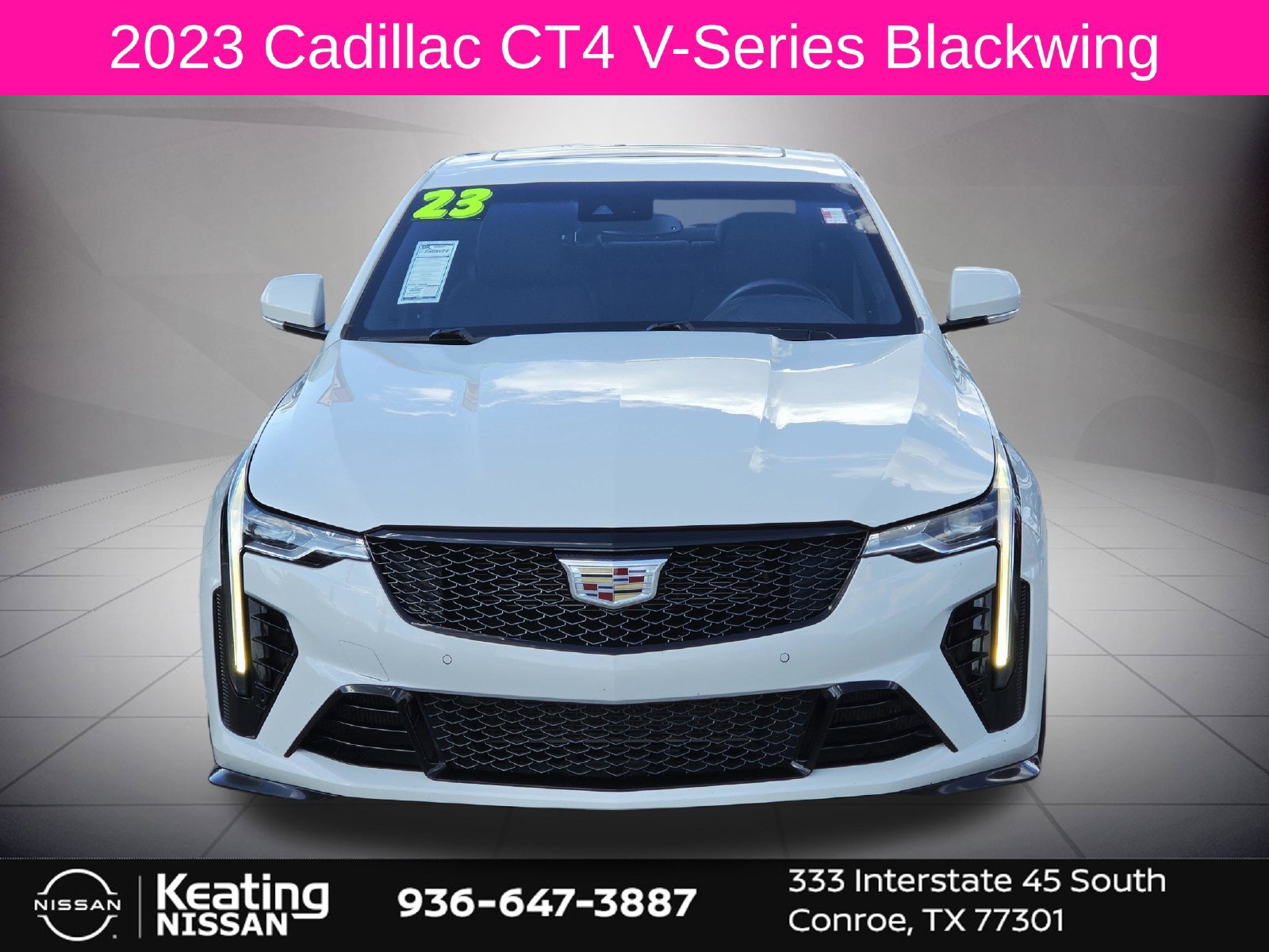 Used 2023 Cadillac CT4 V Blackwing w/ Driver Assist Package RWD image 2