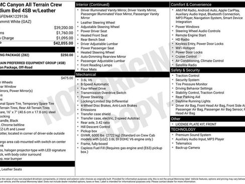 Used 2019 GMC Canyon All Terrain w/ Trailering Package image 15