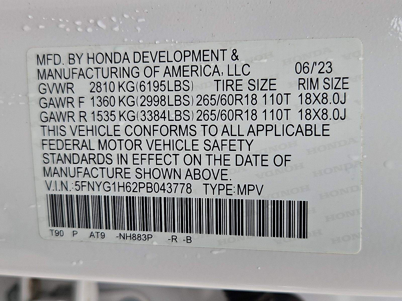 Certified 2023 Honda Pilot TrailSport image 30
