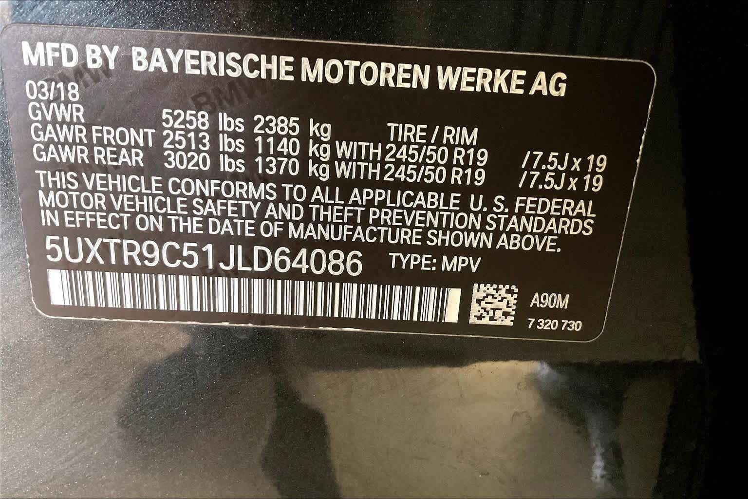 Used 2018 BMW X3 xDrive30i AWD/4WD image 32