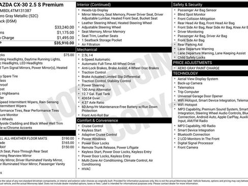 New 2026 MAZDA CX-30 AWD 2.5 S w/ Premium Package image 30