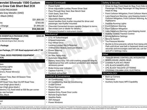 Used 2024 Chevrolet Silverado 1500 Custom Trail Boss w/ LPO, Dark Essentials Package AWD/4WD image 5