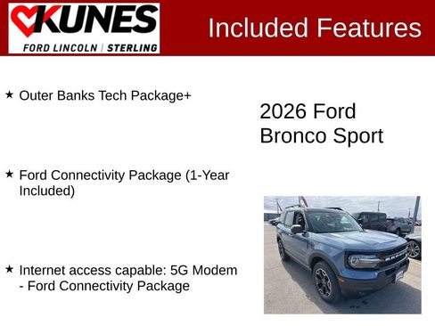 New 2026 Ford Bronco Sport Outer Banks w/ Outer Banks Tech Package+ AWD/4WD image 4