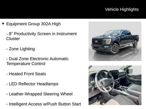Certified 2022 Ford F150 XLT w/ Equipment Group 302A High AWD/4WD image 11