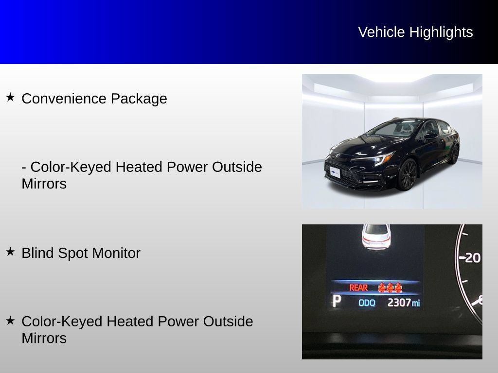 Used 2025 Toyota Corolla SE w/ Convenience Package FWD image 8