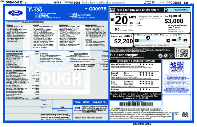 Used 2023 Ford F150 Platinum w/ Equipment Group 701A High AWD/4WD image 17
