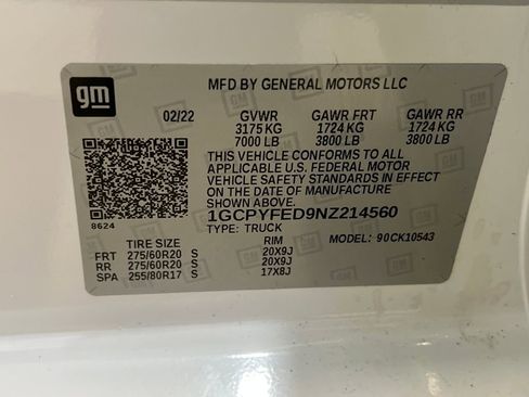 Used 2022 Chevrolet Silverado 1500 LT Trail Boss w/ Bed Protection Package image 44