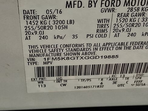 Used 2016 Ford Explorer Sport w/ Equipment Group 401A image 27