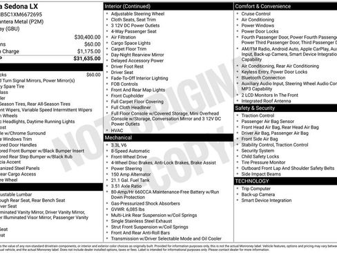 Used 2021 Kia Sedona LX image 17