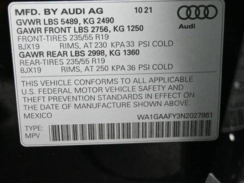 Used 2022 Audi Q5 2.0T Premium w/ Convenience Package AWD/4WD image 8