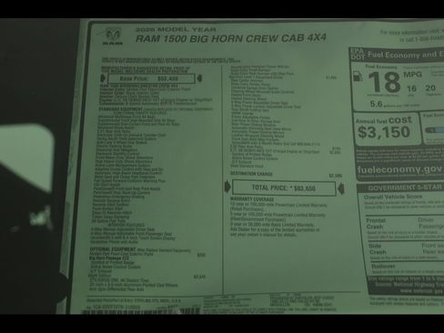 New 2026 RAM 1500 4x4 Crew Cab image 23