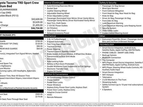 Certified 2024 Toyota Tacoma TRD Sport AWD/4WD image 35