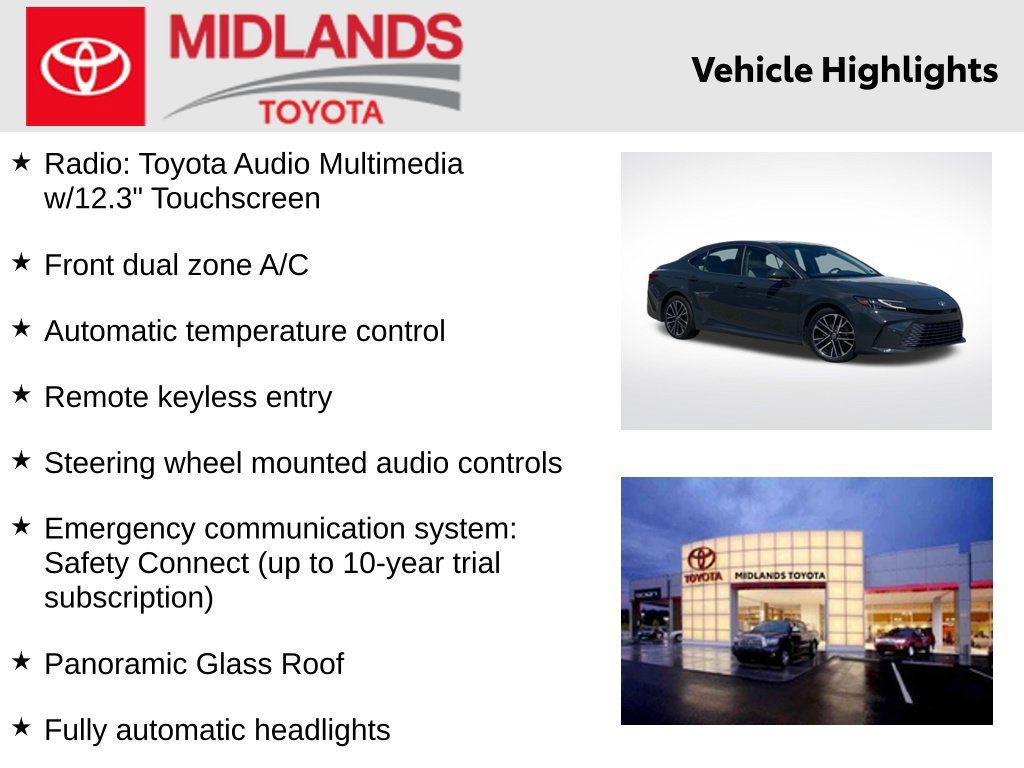 Used 2025 Toyota Camry XLE FWD image 2