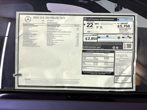 New 2026 Mercedes-Benz GLE 350 4MATIC image 18