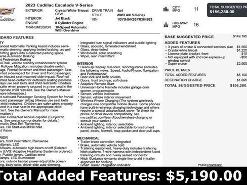 Used 2023 Cadillac Escalade V image 3