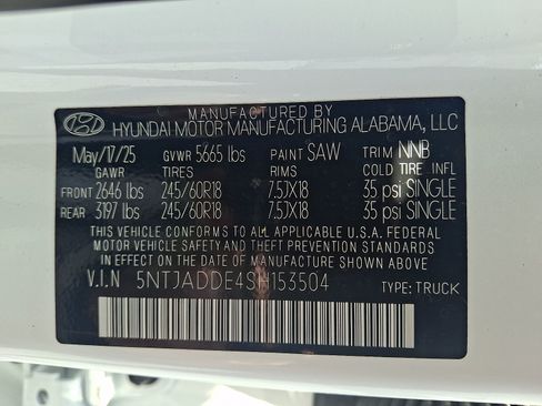 Certified 2025 Hyundai Santa Cruz SE AWD/4WD image 27