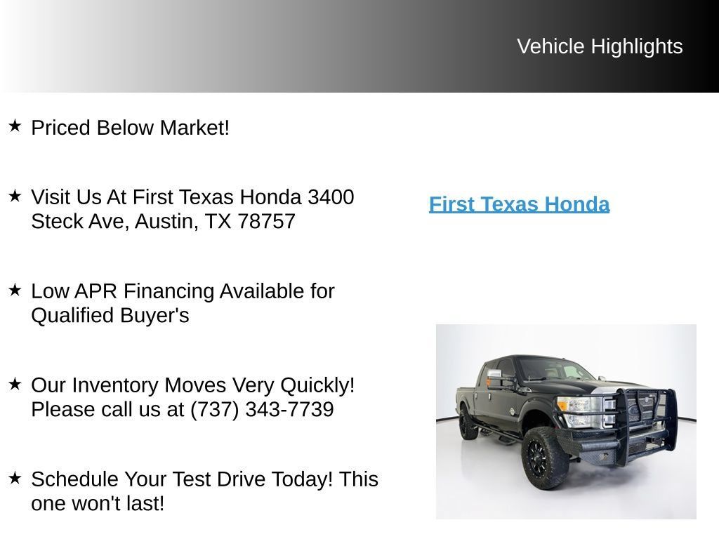 Used 2015 Ford F250 Platinum w/ FX4 Off-Road Package AWD/4WD image 10