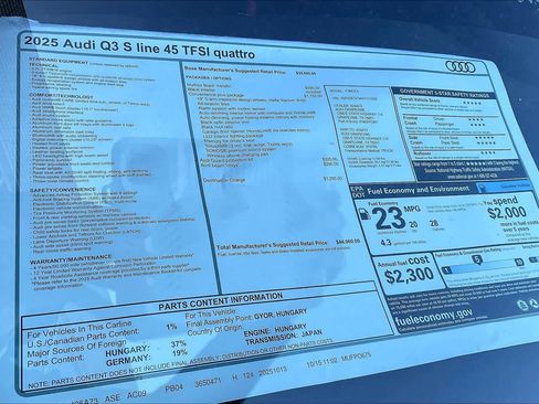 New 2025 Audi Q3 2.0T Premium image 18