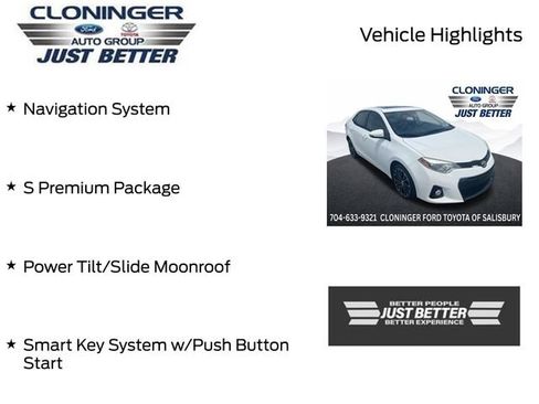 Used 2015 Toyota Corolla S Premium FWD image 3