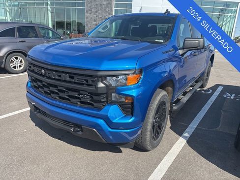 Used 2024 Chevrolet Silverado 1500 Custom w/ Turbomax Blackout Package AWD/4WD image 3