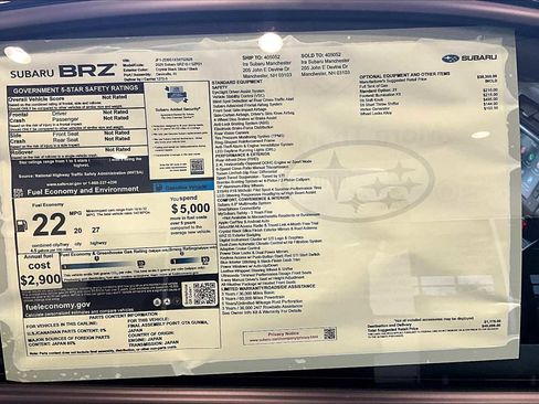 New 2025 Subaru BRZ tS image 19