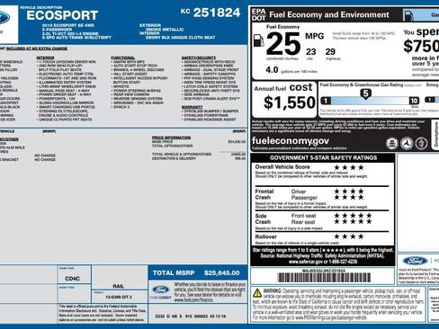 Used 2019 Ford EcoSport SE AWD/4WD image 29