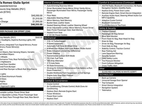 Used 2022 Alfa Romeo Giulia Sprint image 17