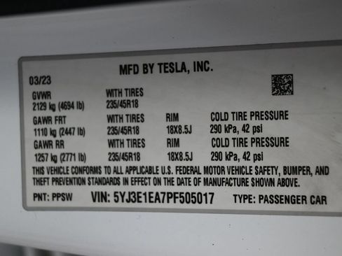 Used 2023 Tesla Model 3 Standard Range RWD image 8