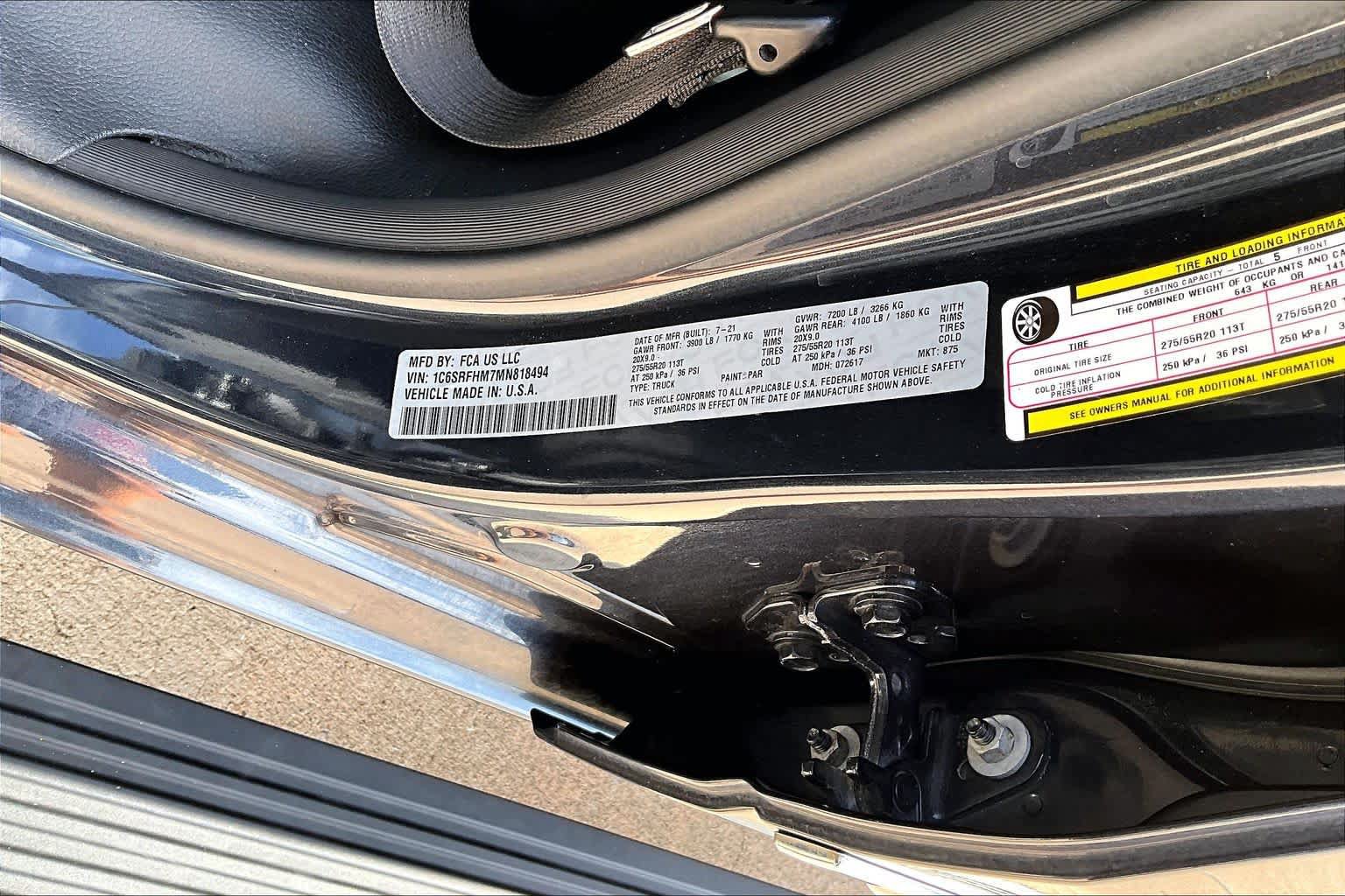 Used 2021 RAM 1500 Limited AWD/4WD image 23