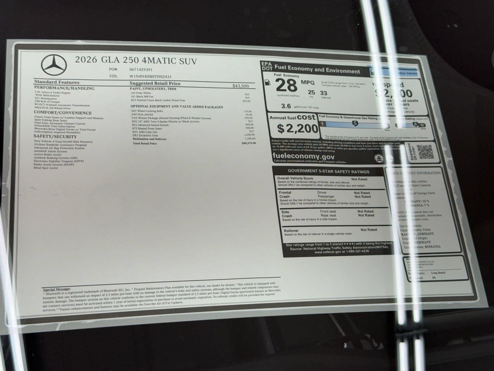 New 2026 Mercedes-Benz GLA 250 4MATIC image 32