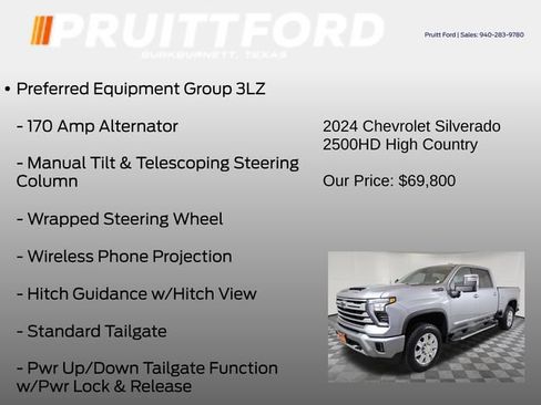 Used 2024 Chevrolet Silverado 2500 High Country w/ Technology Package AWD/4WD image 31