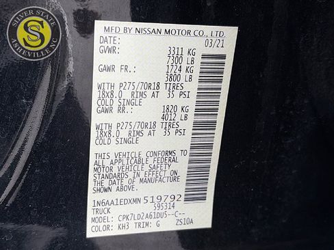Used 2021 Nissan Titan PRO-4X AWD/4WD image 29