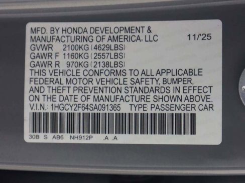 New 2025 Honda Accord EX-L image 23