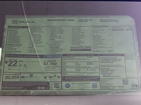 New 2026 Buick Enclave Sport Touring w/ Power Package FWD image 20