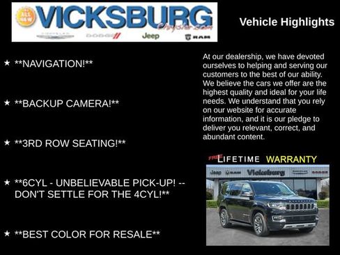 Used 2024 Jeep Wagoneer Series II w/ Flexible Seating Group AWD/4WD image 7