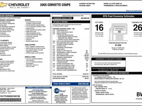 Used 2005 Chevrolet Corvette Coupe w/ Preferred Equipment Group RWD image 26