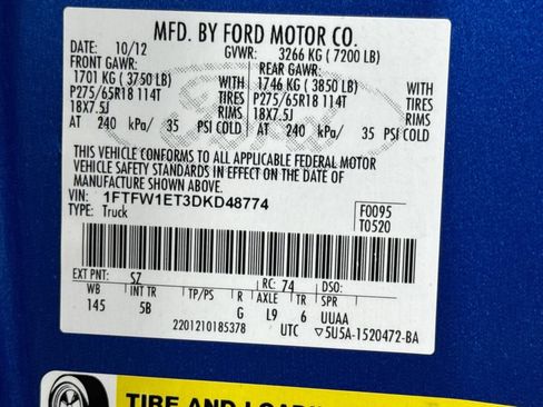 Used 2013 Ford F150 FX4 w/ Luxury Equipment Group AWD/4WD image 36