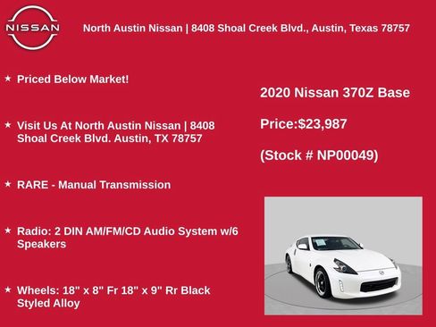 Used 2020 Nissan 370Z Coupe RWD image 11