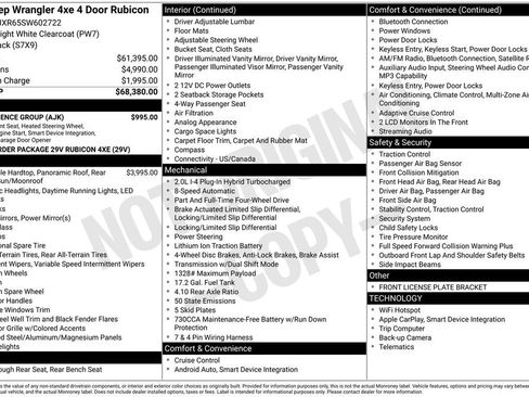 Used 2025 Jeep Wrangler Unlimited Rubicon 4xe w/ Convenience Group AWD/4WD image 44