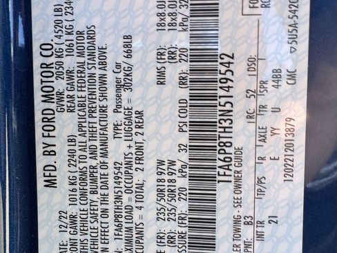 Used 2022 Ford Mustang Coupe w/ Equipment Group 101A image 29