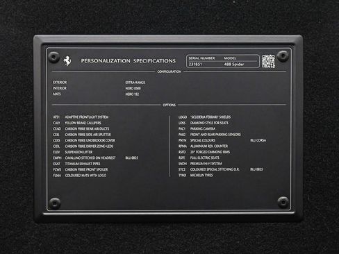 Used 2018 Ferrari 488 Spider Blu Corsa image 62