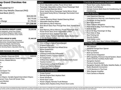 Used 2022 Jeep Grand Cherokee Trailhawk w/ Advanced Protech Group II image 36