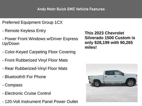 Used 2023 Chevrolet Silverado 1500 Custom AWD/4WD image 12