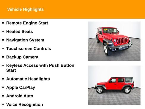 Used 2023 Jeep Wrangler Unlimited Sport AWD/4WD image 2