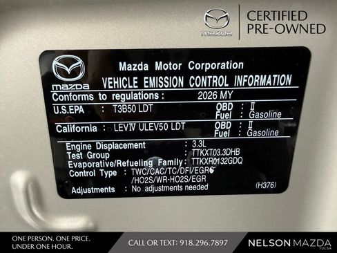 Certified 2026 MAZDA CX-90 3.3 Turbo w/ Premium Sport Pkg AWD/4WD image 51