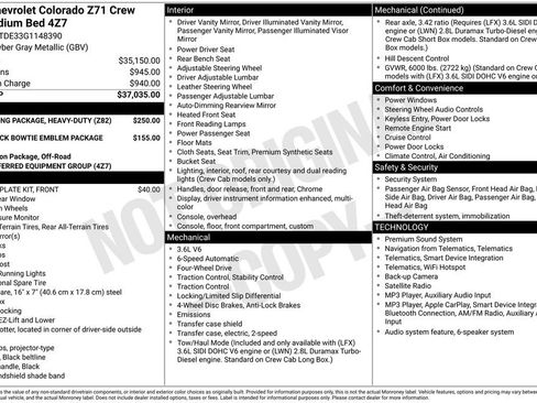 Used 2016 Chevrolet Colorado Z71 AWD/4WD image 11